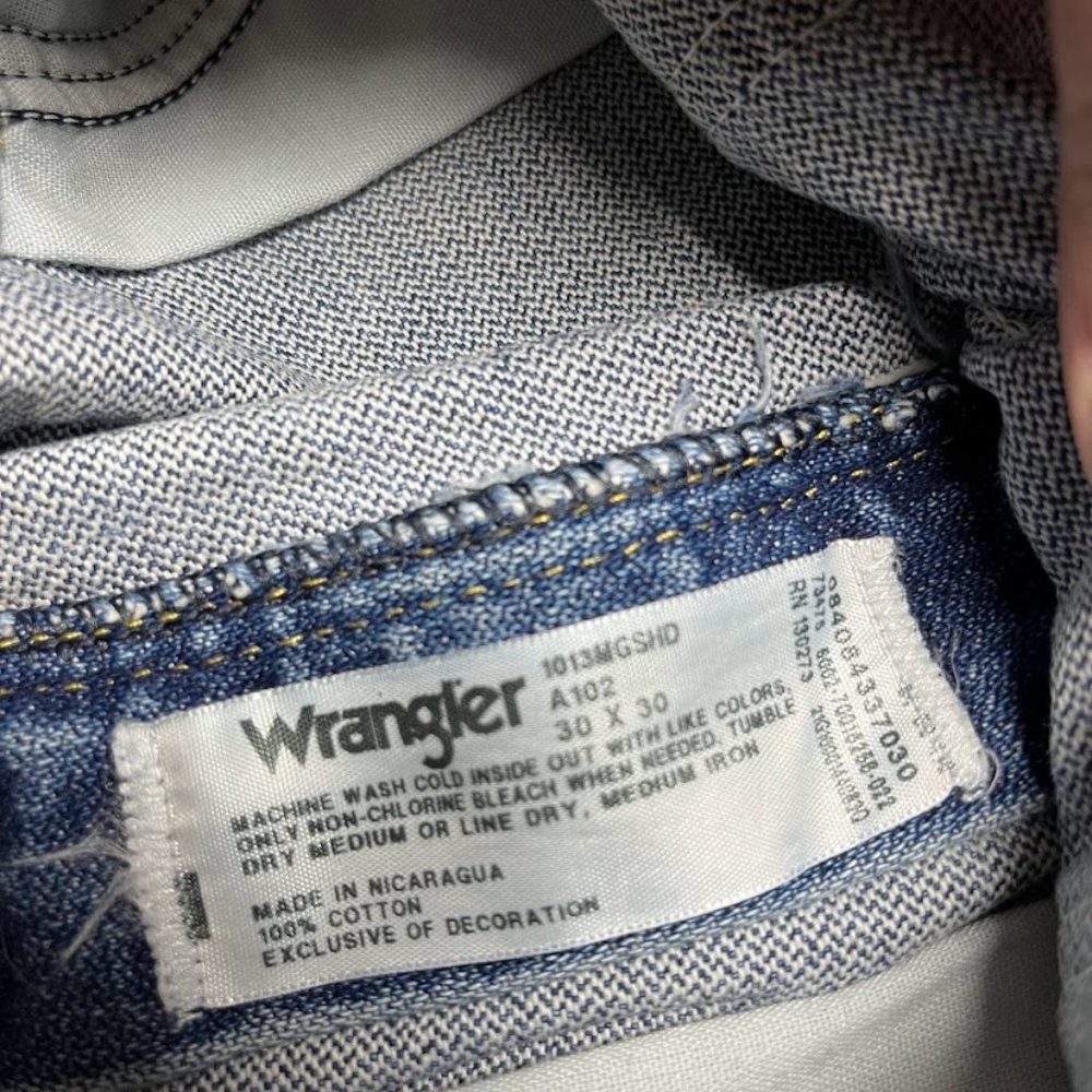 Wranglers Size 30X30 Medium Wash George Strait Collection Straight Leg Jeans - Picture 5 of 9